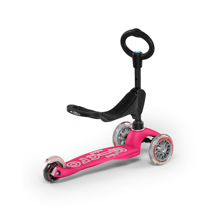 Micro Mini 3-i-1 Deluxe sparkcykel - Rosa