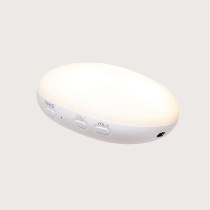 Moonie 2.0, ekologisk Humming björn med pink noise och lampa - Cappuccino