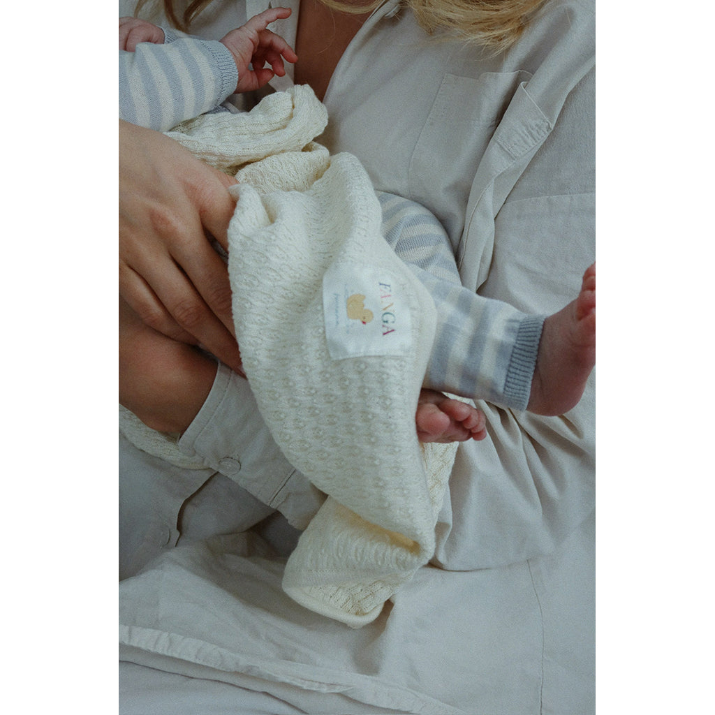 Fanga Fontana Venti babykofta, ekologisk, Gray dawn - strl. 1 - 9 mån.