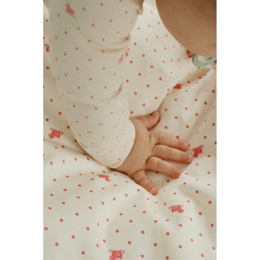 Fanga Fontana Bello bodystocking med långa ärmar, Lago rosa – storlek 1–9 månader.