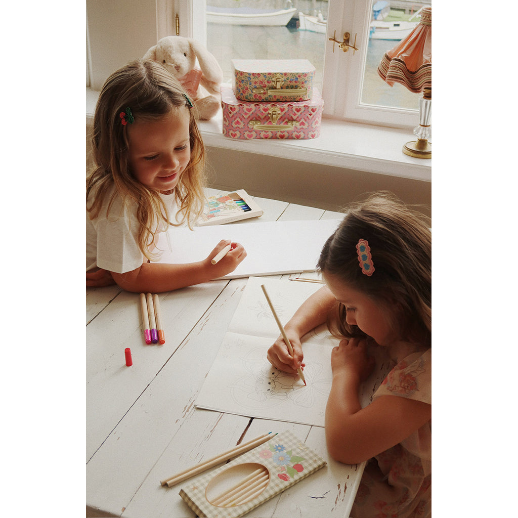 Konges Sløjd resväska för den lilla konstnären, Little artist - Pink