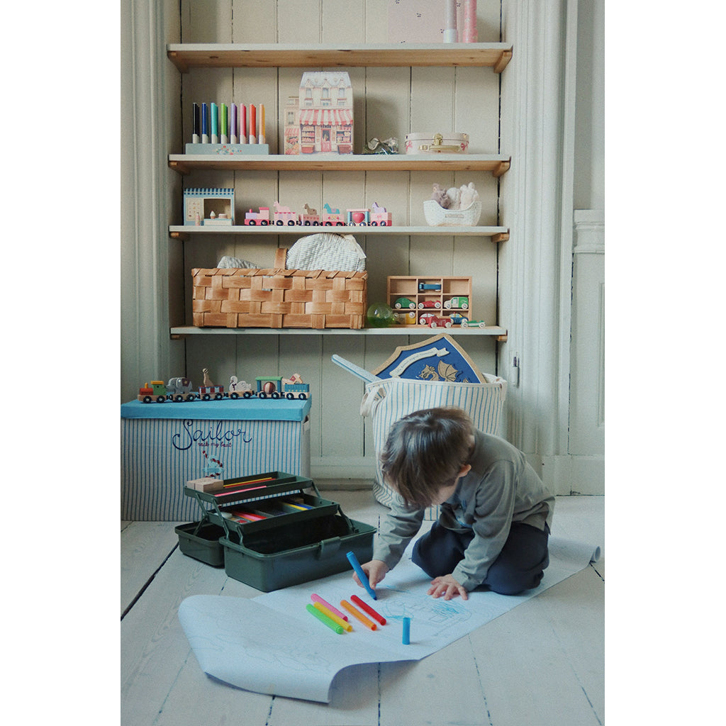 Konges Sløjd, tygbeklädd förvaringslåda, stor - Sailor