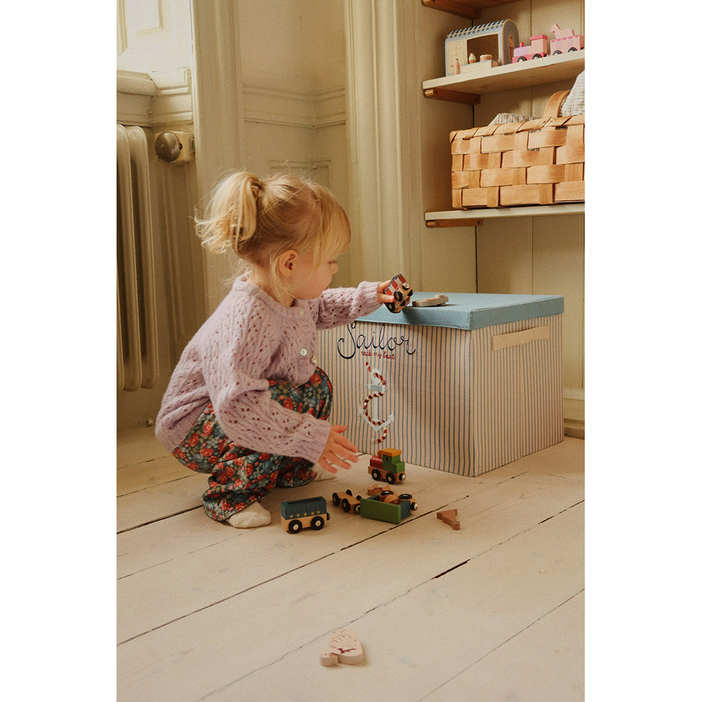 Konges Sløjd, tygbeklädd förvaringslåda, stor - Sailor