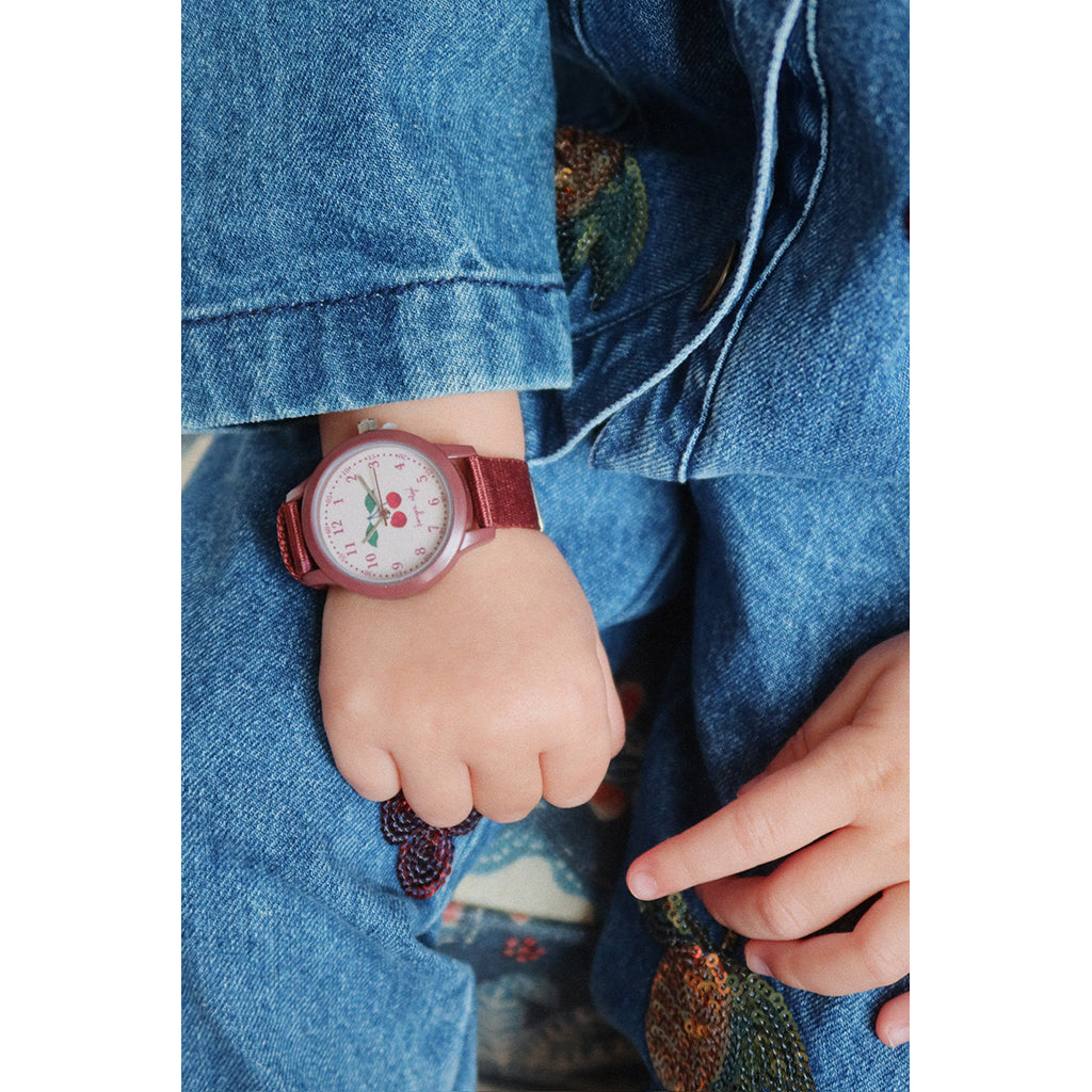 Konges Sløjd armbandsur för barn, Cherry