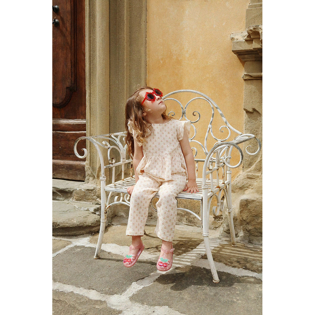 Konges Sløjd junior solglasögon, Flower - Red