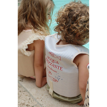 Konges Sløjd cherry simväst – Rose stripe