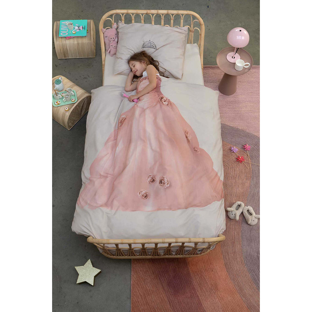 Snurk vuxenpåslakan, ekologiskt – Princess beige