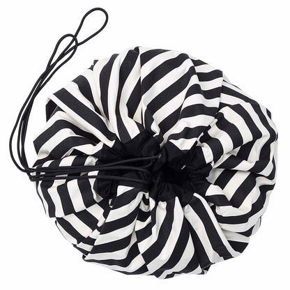 Play&amp;Go Två-i-ett-matta, Stripes black