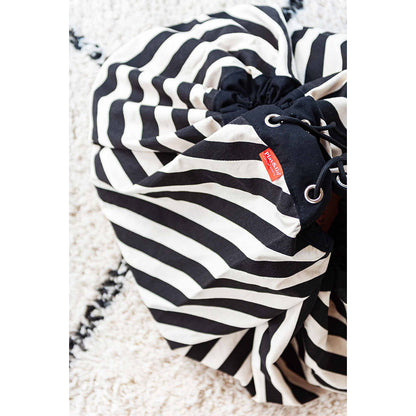Play&amp;Go Två-i-ett-matta, Stripes black