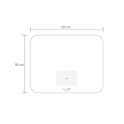 Noui Noui Golvmatta, stolunderlägg - Grey powder