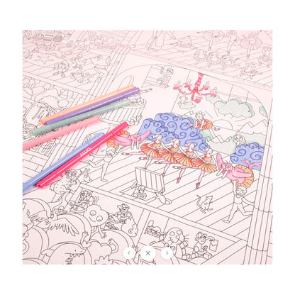 Omy stor färgläggningsaffisch, Dance