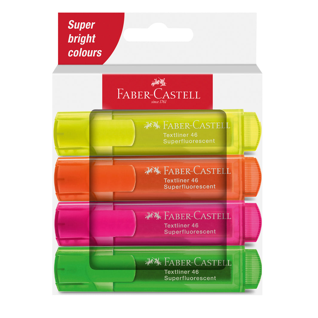 Faber-Castell set med 4 överstrykningspennor