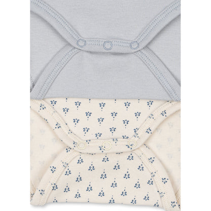 Fanga Fontana Bello bodystocking med långa ärmar, 2-pack, Blue mix - strl. 1 - 9 mån.