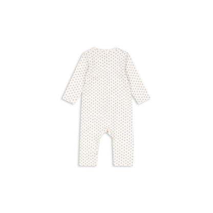 Fanga Fontana Bello bodystocking med långa ärmar, Punto blue – strl. 1–6 mån.