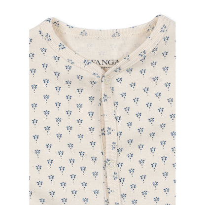 Fanga Fontana Bello bodystocking med långa ärmar, Punto blue – strl. 1–6 mån.