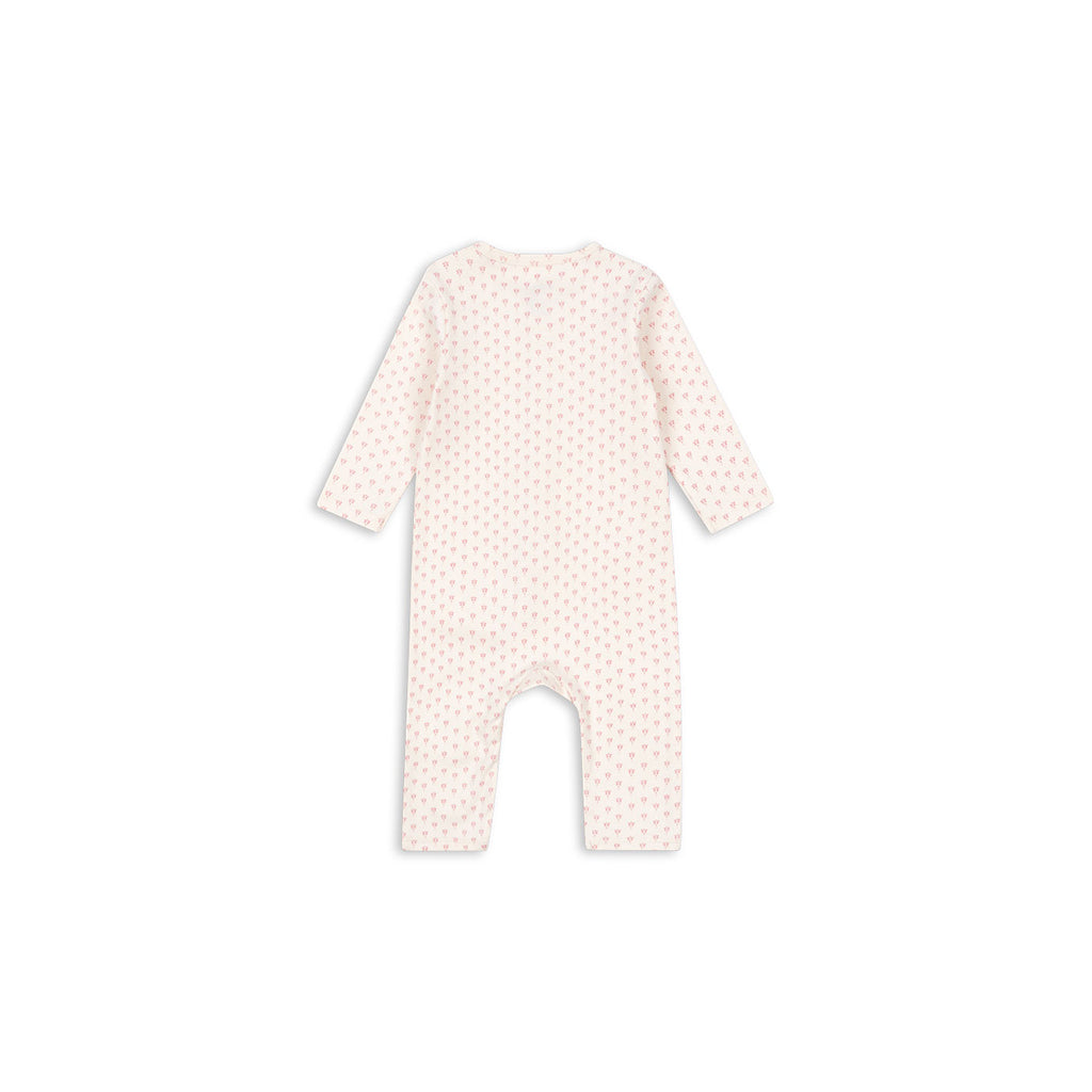 Fanga Fontana Bello bodystocking med långa ärmar, Punto rosa – strl. 1–6 mån.