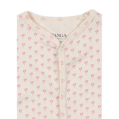 Fanga Fontana Bello bodystocking med långa ärmar, Punto rosa – strl. 1–6 mån.