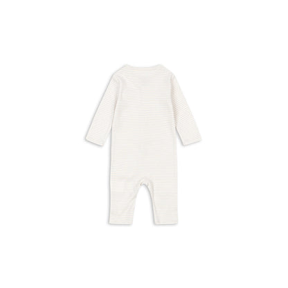 Fanga Fontana Fio bodystocking med långa ärmar, Tea stripe gray dawn - strl. 1–6 mån.