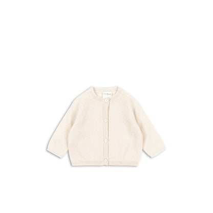 Fanga Fontana Savora baby uld cardigan, Antique white - str. 1 - 9 mdr.