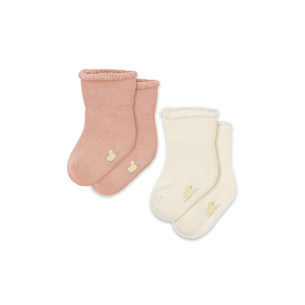 Fanga Fontana Vicino babystrumpor, 2-pack - Cameo rose - str. 15-21
