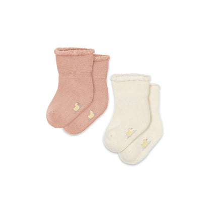 Fanga Fontana Vicino babystrumpor, 2-pack - Cameo rose - str. 15-21
