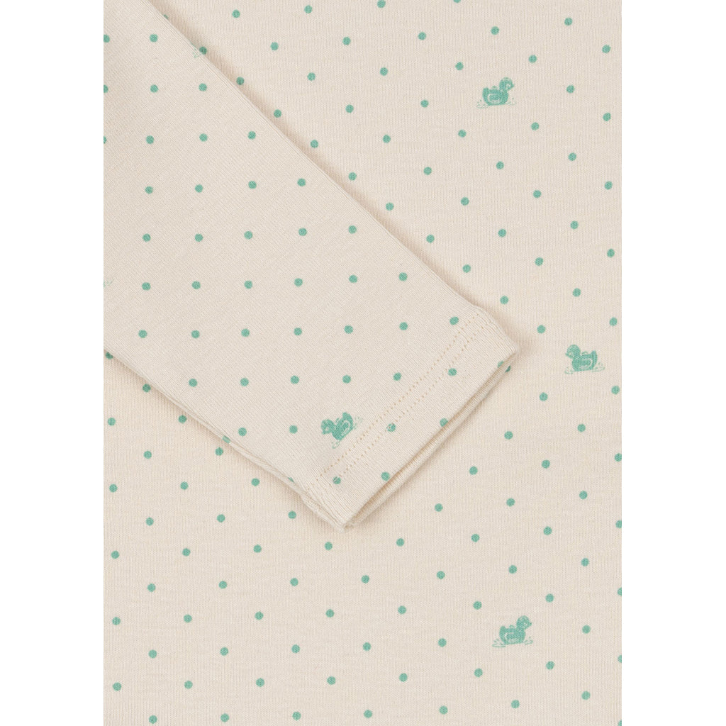 Fanga Fontana Bello bodystocking med långa ärmar, Lago verde - strl. 1 - 9 mån.