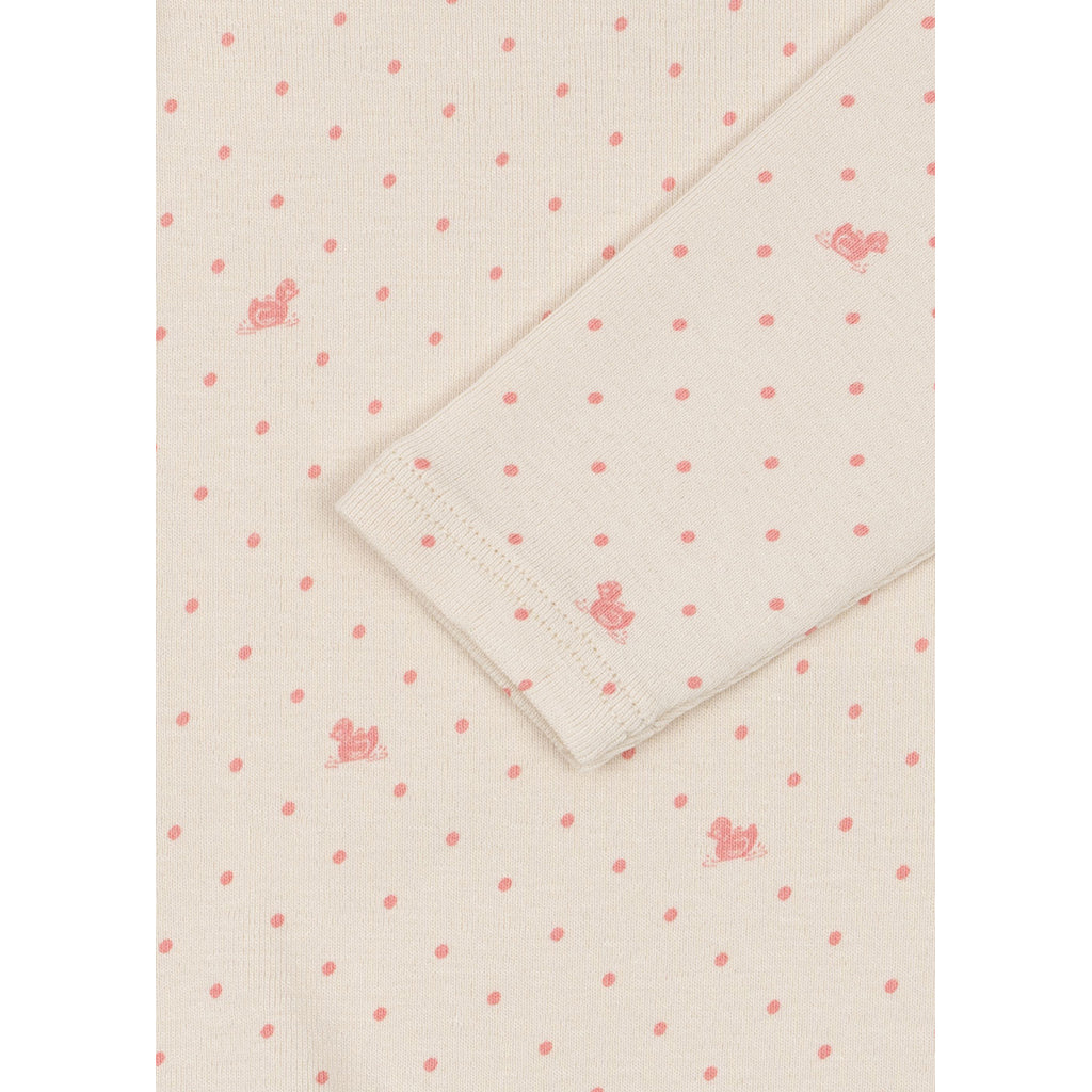 Fanga Fontana Bello bodystocking med långa ärmar, Lago rosa – storlek 1–9 månader.