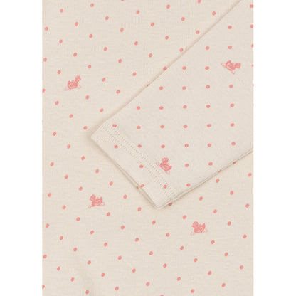 Fanga Fontana Bello bodystocking med långa ärmar, Lago rosa – storlek 1–9 månader.