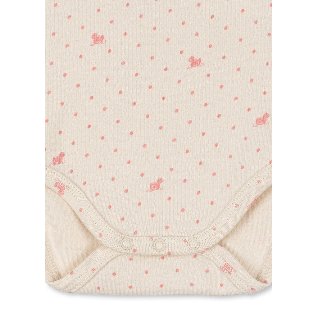 Fanga Fontana Bello bodystocking med långa ärmar, Lago rosa – storlek 1–9 månader.