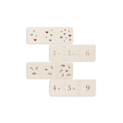 Konges Sløjd pussel, Match, 9 små pussel - 27 bitar