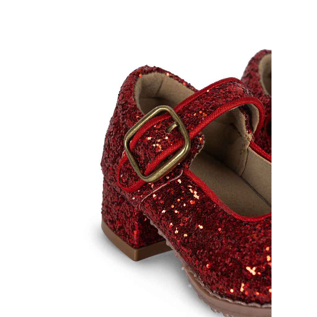 Konges Sløjd Glitter fe-utstyr, Ma grande cerise, cape och skor – skostorlek 23-30