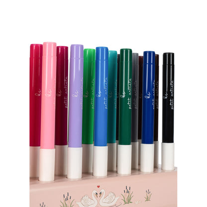 Konges Sløjd tuscher i träkloss, 24 färger - Mizumi big