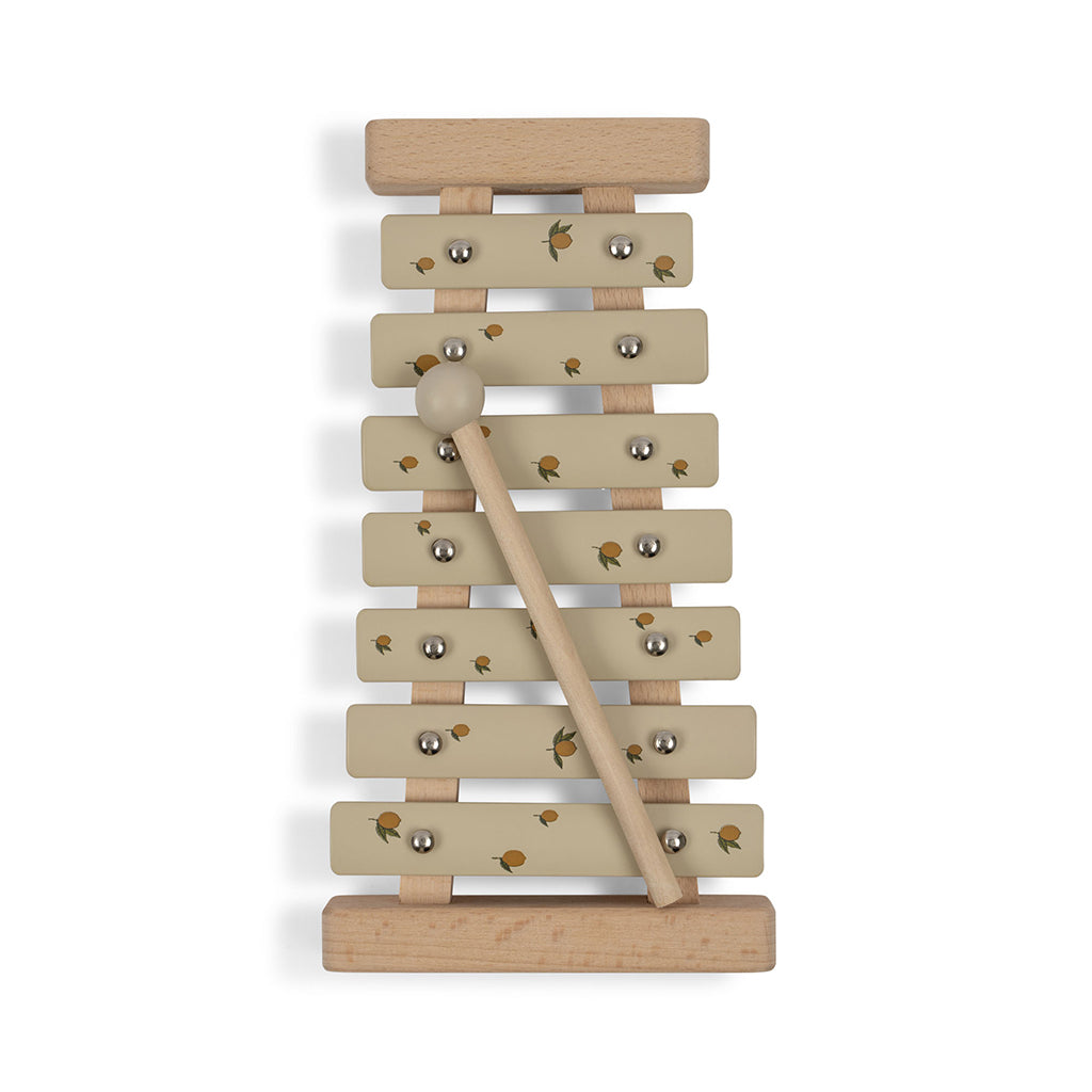 Konges Sløjd musikinstrument i trä, xylofon - Lemon