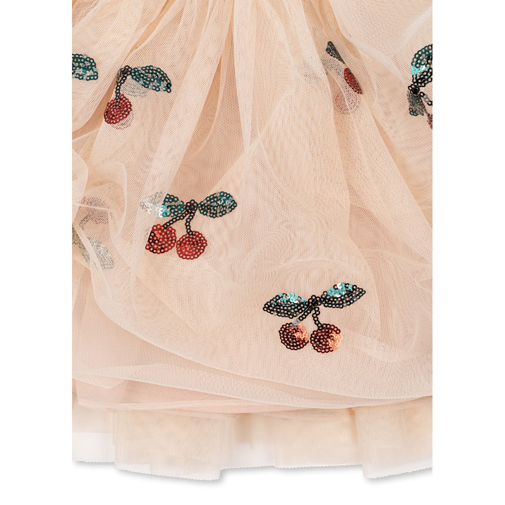 Konges Sløjd Yvonne kjol, Ma grande cerise sequin - strl. 18 mån-6 år