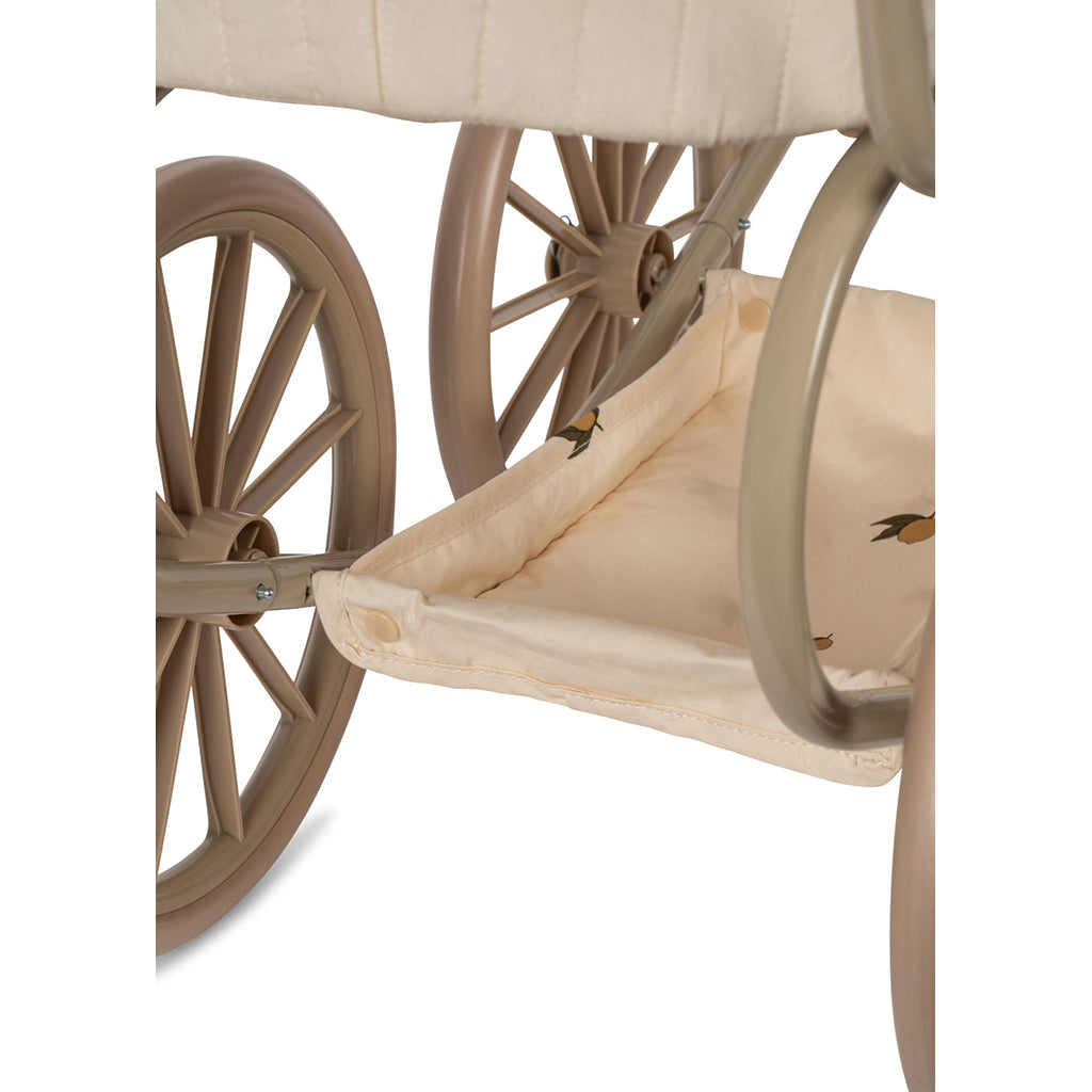 Konges Sløjd Minnie Dockvagn med väska - Lemon