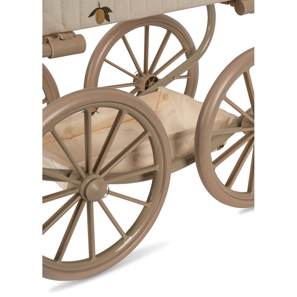 Konges Sløjd Minnie Dockvagn med väska - Lemon