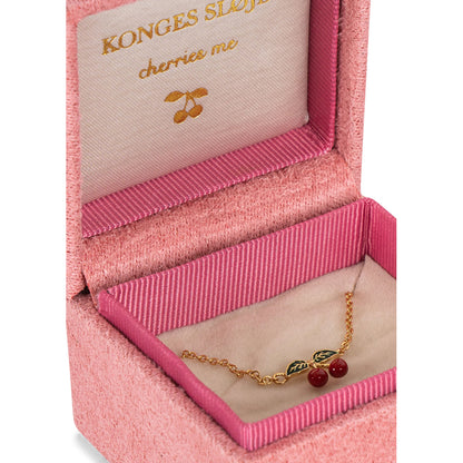 Konges Sløjd 24K guldbelagt halsband, Cherry