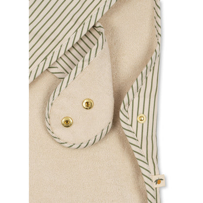 Konges Sløjd Comea haklapp, ekologisk - Tea stripe