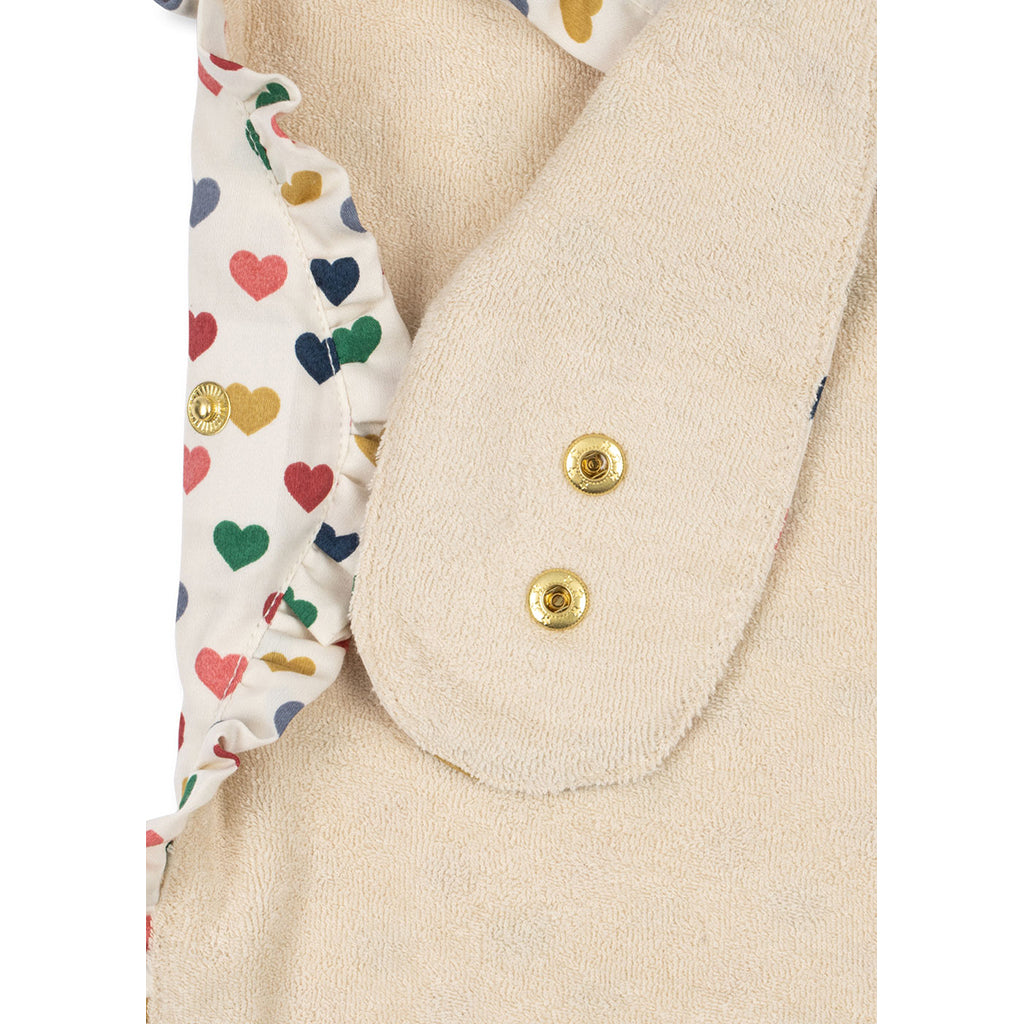 Konges Sløjd Comea Frill haklapp, ekologisk - Coeur Coloré