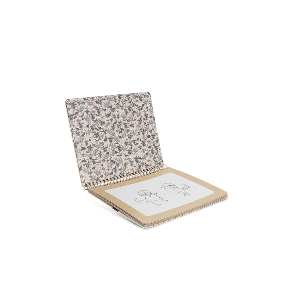 Konges Sløjd Magisk målarbok med vattenpenna, Dino