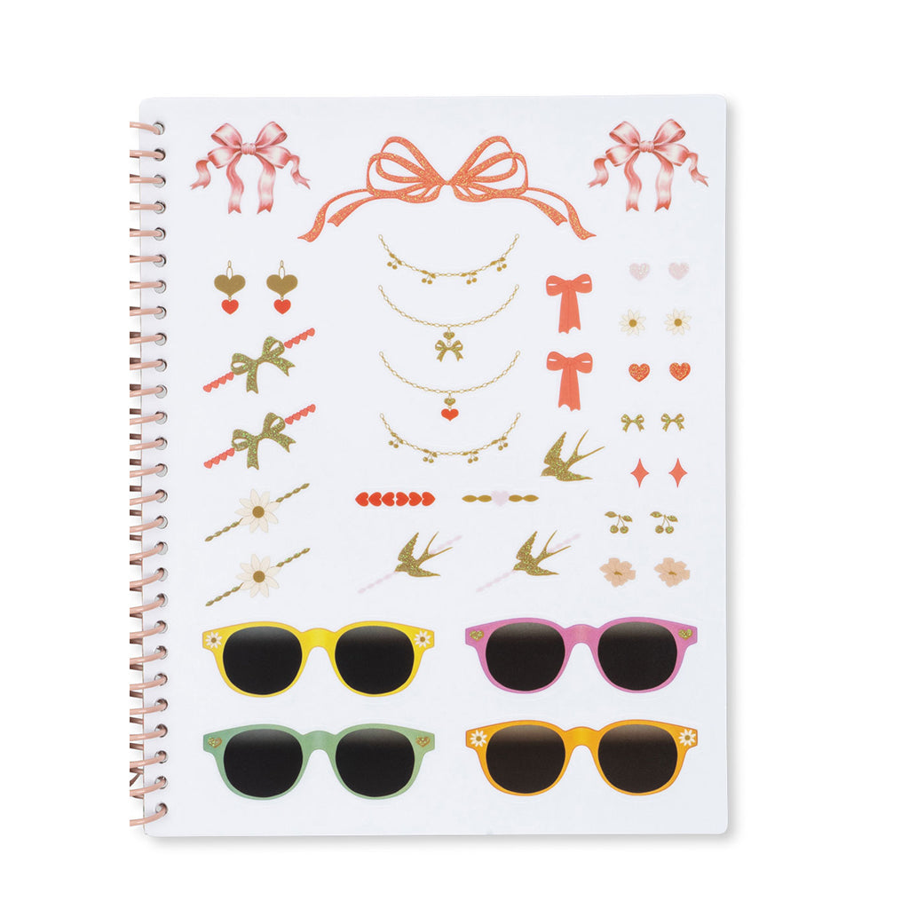 Konges Sløjd Glam me up, klistermärkesbok