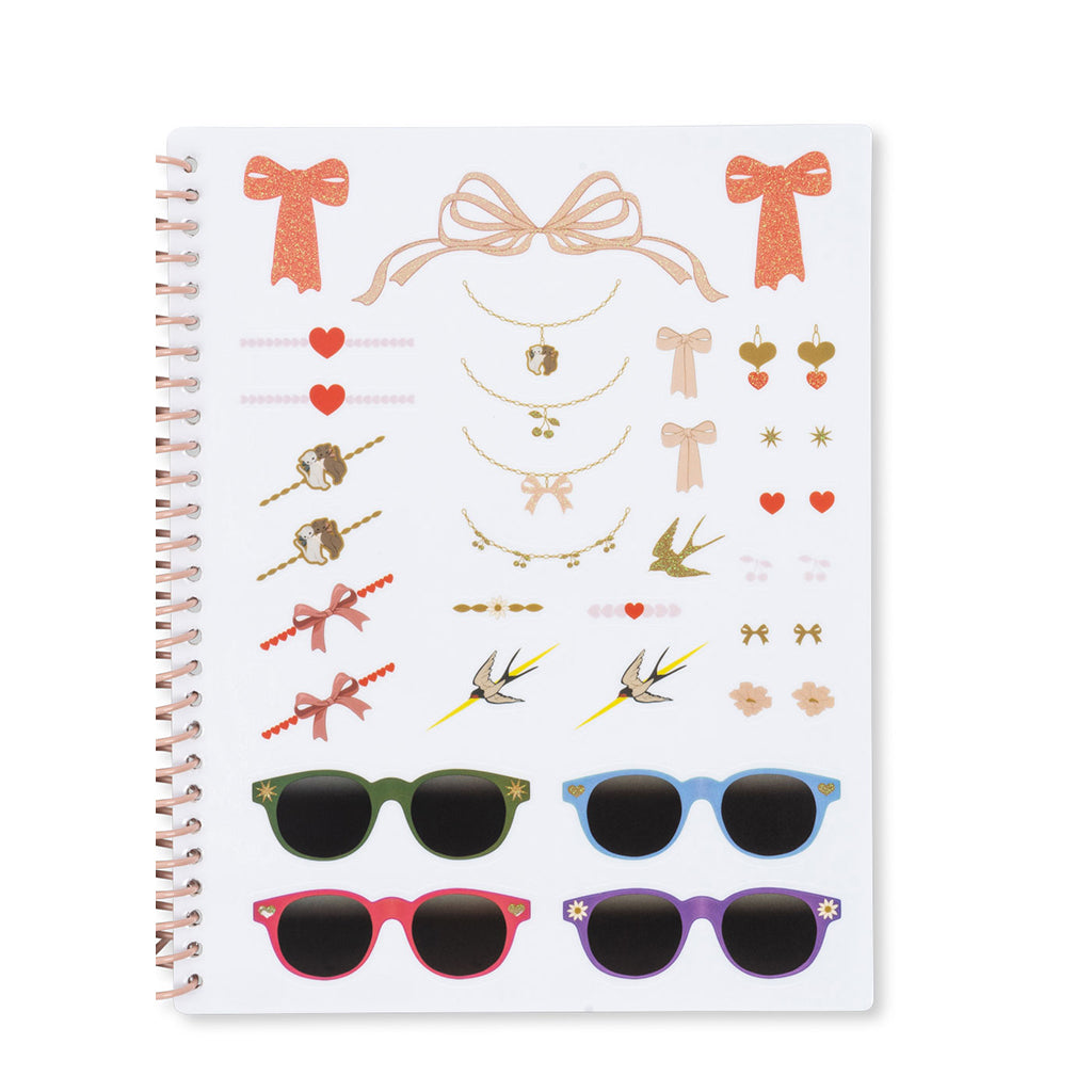 Konges Sløjd Glam me up, klistermärkesbok