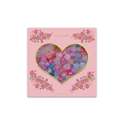 Konges Sløjd Perleask, Box of pearls – Blue/pink