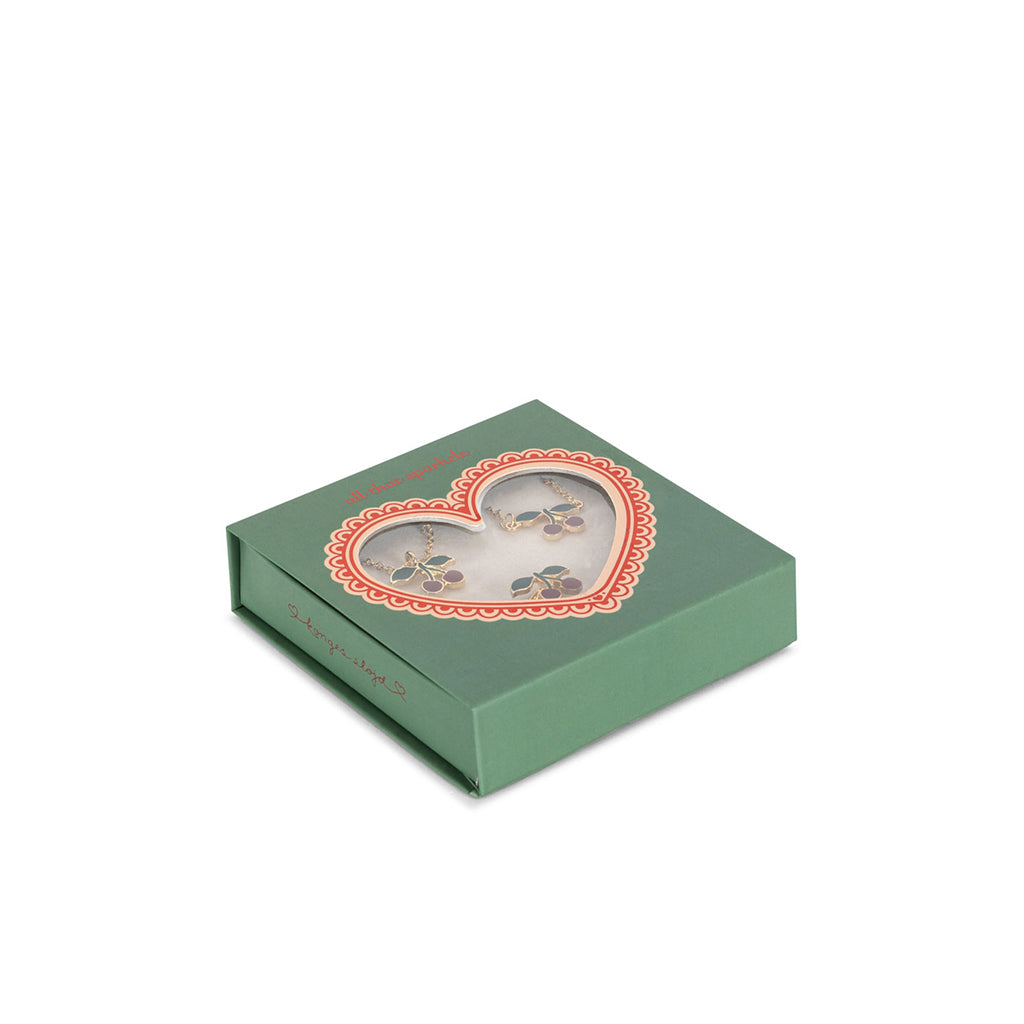 Konges Sløjd Smyckesset, Halsband, ring och armband – Cherry