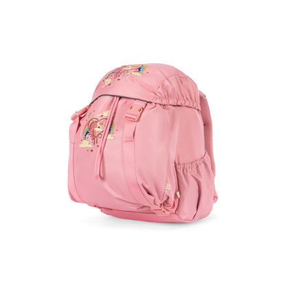 Konges Sløjd Clover skolryggsäck med tillhörande gymnastikpåse och regnskydd, Peony