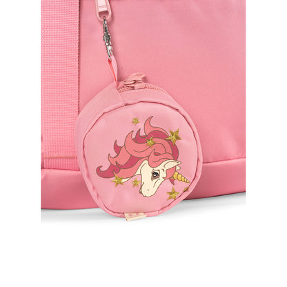 Konges Sløjd Clover skolryggsäck med tillhörande gymnastikpåse och regnskydd, Peony