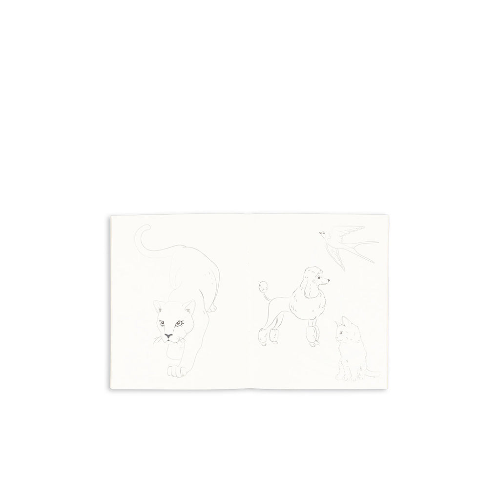 Konges Sløjd målarbok och kritor, Green Tea check