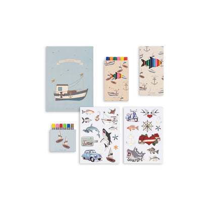 Konges Sløjd resväska för den lilla konstnären, Little artist - Sail away