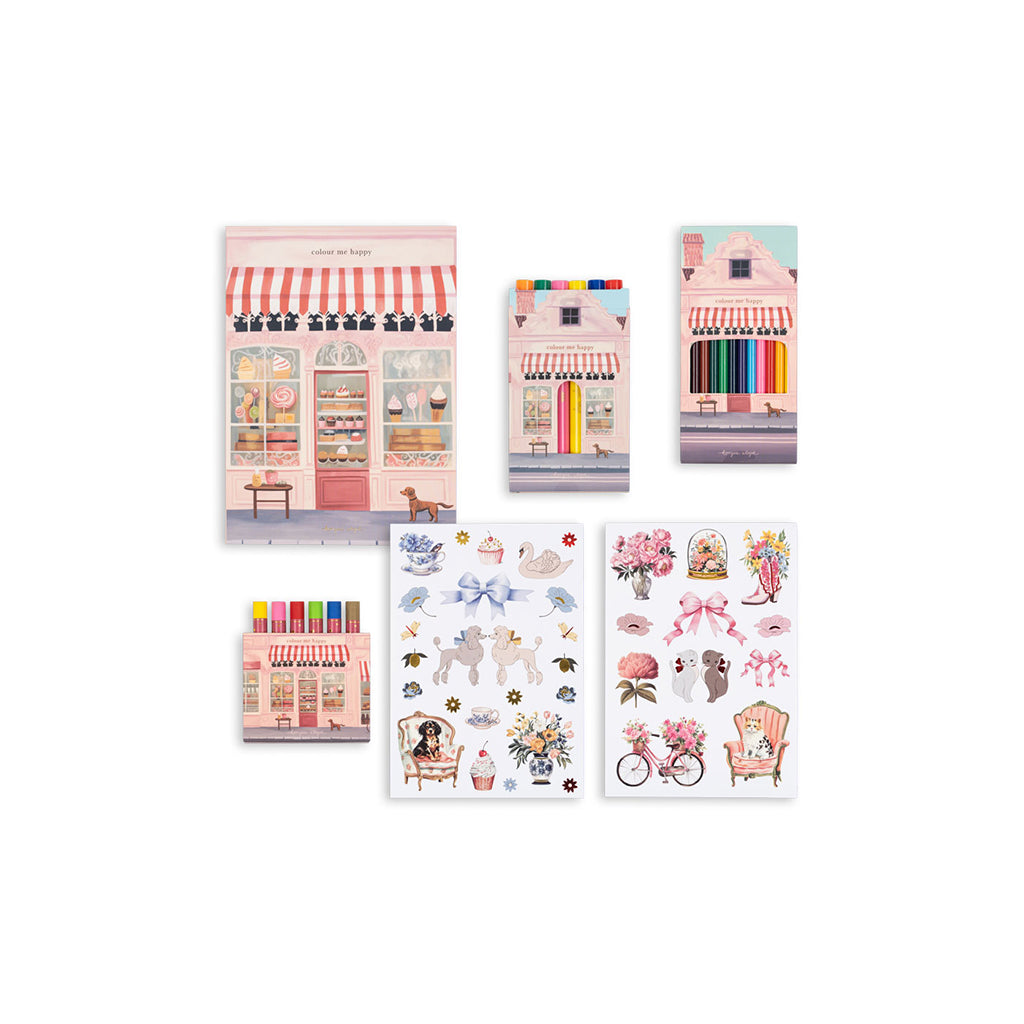 Konges Sløjd resväska för den lilla konstnären, Little artist - Pink