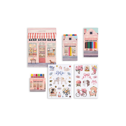 Konges Sløjd resväska för den lilla konstnären, Little artist - Pink